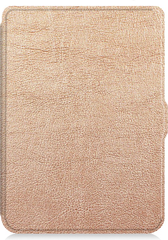 Hoesje Geschikt voor Kobo Clara HD Hoes Book Case - eReader Hoes Geschikt voor Kobo Clara HD Hoesje Book Cover - Rosé Goud van Merkloos