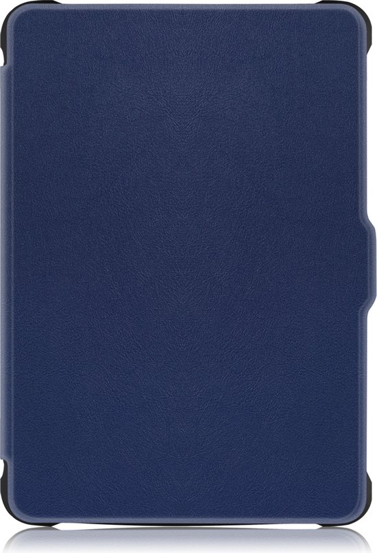 Hoesje Geschikt voor Kobo Clara HD Hoes Book Case - Hoes Geschikt voor Kobo Clara HD Hoesje Book Cover - Donkerblauw van Merkloos