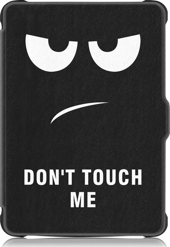 Hoesje Geschikt voor Kobo Clara HD Hoes Book Case - Hoes Geschikt voor Kobo Clara HD Hoesje Book Cover - Don't Touch Me van Fonu