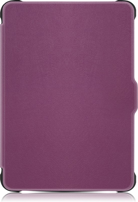 Hoesje Geschikt voor Kobo Clara HD Hoes Book Case - Hoes Geschikt voor Kobo Clara HD Hoesje Book Cover - Paars van Hoesje 