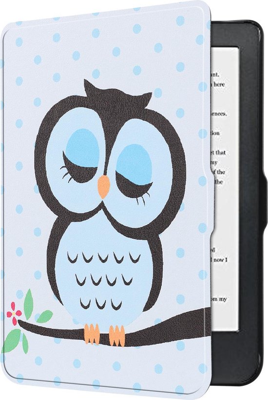 Hoesje Geschikt voor Kobo Clara HD Hoesje Luxe Bescherm Case - Hoes Geschikt voor Kobo Clara HD Hoes Book Cover - Uil van i12Cover