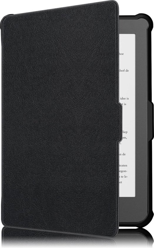 Hoesje Geschikt voor Kobo Clara HD Hoesje Luxe Bescherm Case - Hoes Geschikt voor Kobo Clara HD Hoes Book Cover - Zwart van FIFTH CASE