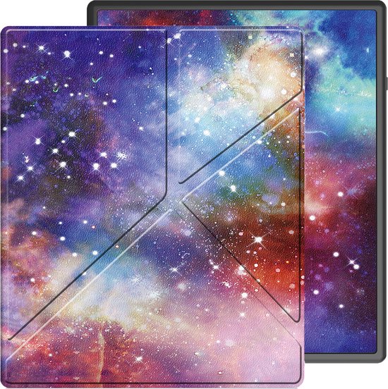 Hoesje Geschikt voor Kobo Elipsa 2E Hoes Bescherm Hoesje Case Sleep Cover Trifold - Hoes Geschikt voor Kobo Elipsa 2E Hoesje - Galaxy van Hoesje 