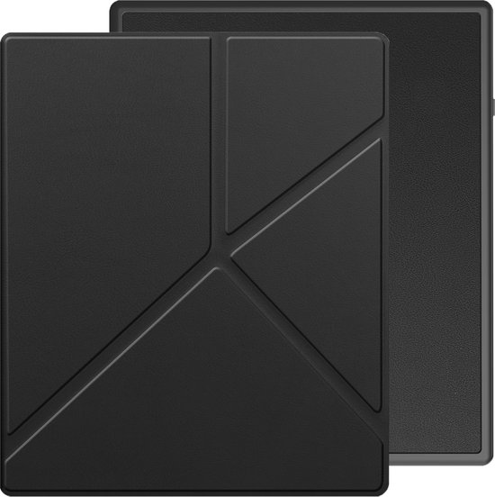 Hoesje Geschikt voor Kobo Elipsa 2E Hoes Bescherm Hoesje Case Sleep Cover Trifold - Hoes Geschikt voor Kobo Elipsa 2E Hoesje - Zwart van Hoesje 