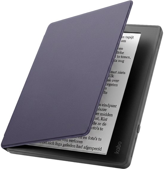 Hoesje Geschikt voor Kobo Elipsa 2E Hoes Book Case - Hoes Geschikt voor Kobo Elipsa 2E Hoesje Book Cover - Donkerblauw