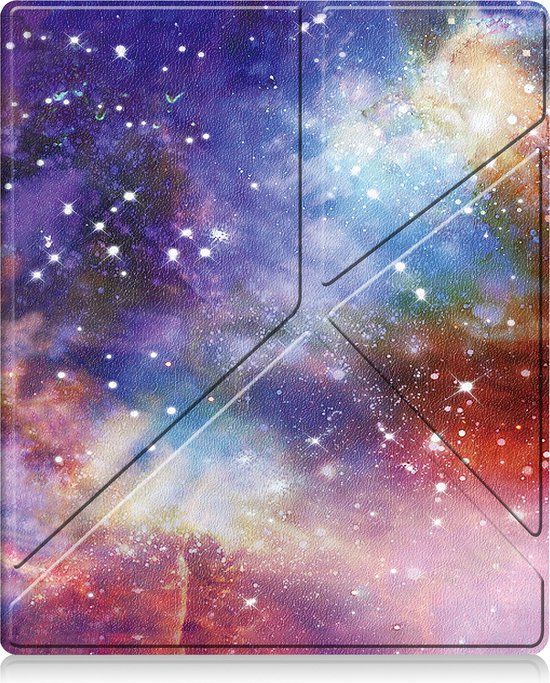 Hoesje Geschikt voor Kobo Elipsa 2E Hoes Book Case Trifold - Hoes Geschikt voor Kobo Elipsa 2E Hoesje Book Cover - Galaxy van I4TECH