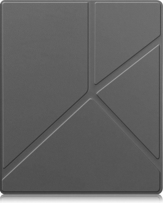 Hoesje Geschikt voor Kobo Elipsa 2E Hoes Book Case Trifold - Hoes Geschikt voor Kobo Elipsa 2E Hoesje Book Cover - Grijs van Hoesje 