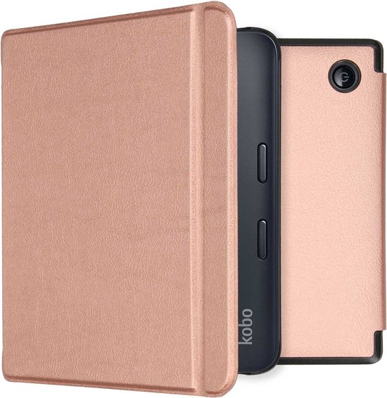 Hoesje geschikt voor Kobo Libra 2 E-reader - iMoshion Slim Hard Case Bookcase - Ook geschikt voor Tolino Vision 6 - Rose Goud van iMoshion
