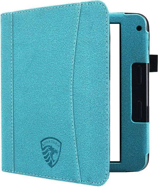 Hoesje Geschikt voor Kobo Libra 2 Sleepcover Luxe Hoes Petroleum Blauw - ereader hoesje - cover van Merkloos
