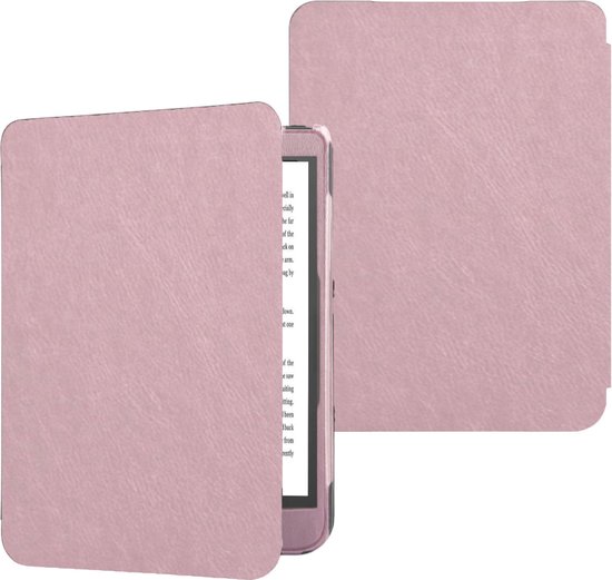 Hoesje geschikt voor Kobo Libra Colour – Extreme Shock Case - Sleepcover – Hoesje geschikt voor Kobo Forma Flip Cover Rosé van Extreme Shock Case