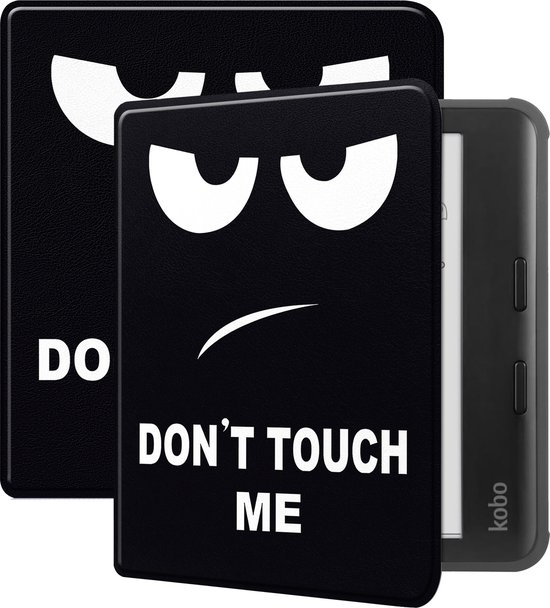 Hoesje Geschikt voor Kobo Libra Colour Hoes Bescherm Hoesje Case Sleep Cover - Hoes Geschikt voor Kobo Libra Colour Hoesje - Don't Touch Me van Hoesje 