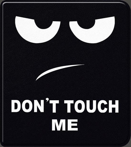 Hoesje Geschikt voor Kobo Libra Colour Hoes Book Case - Hoes Geschikt voor Kobo Libra Colour Hoesje Book Cover - Don't Touch Me van Hoesje 