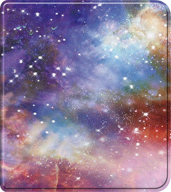 Hoesje Geschikt voor Kobo Libra Colour Hoes Book Case - Hoes Geschikt voor Kobo Libra Colour Hoesje Book Cover - Galaxy van Hoesje 