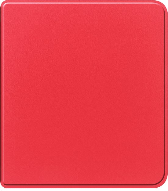 Hoesje Geschikt voor Kobo Libra Colour Hoes Book Case - Hoes Geschikt voor Kobo Libra Colour Hoesje Book Cover - Rood van Hoesje 
