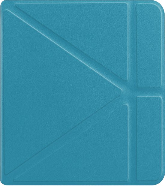 Hoesje Geschikt voor Kobo Libra Colour Hoes Book Case - Hoes Geschikt voor Kobo Libra Colour Hoesje Book Cover - Turquoise van Merkloos