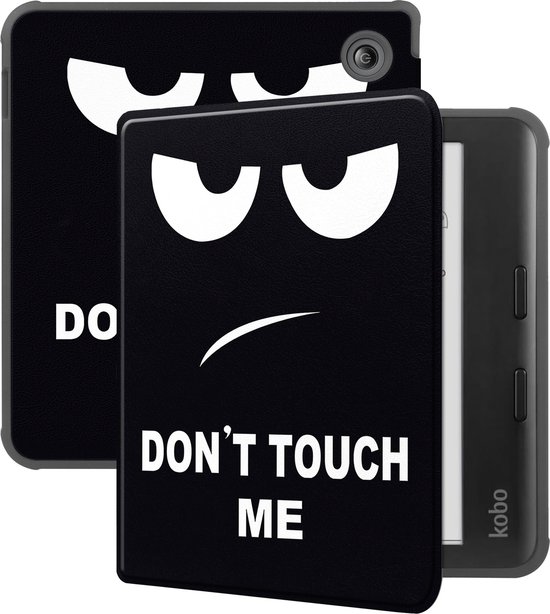 Hoesje Geschikt voor Kobo Libra Colour Hoesje Luxe Bescherm Case - Hoes Geschikt voor Kobo Libra Colour Hoes Book Cover - Don't Touch Me van Hoesje 