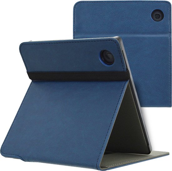 Hoesje geschikt voor Kobo Libra H2O E-reader / Sleepcover - iMoshion Stand Flipcase - Donkerblauw van iMoshion
