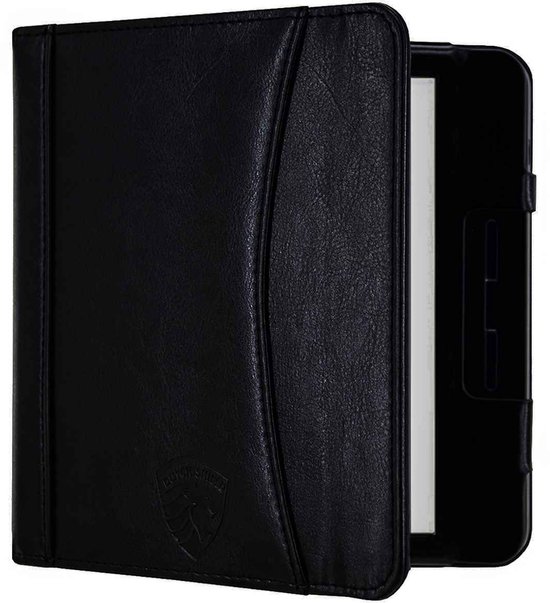 Hoesje Geschikt voor Kobo Libra H2O Sleepcover Luxe Hoes Zwart - ereader hoesje - cover van Merkloos