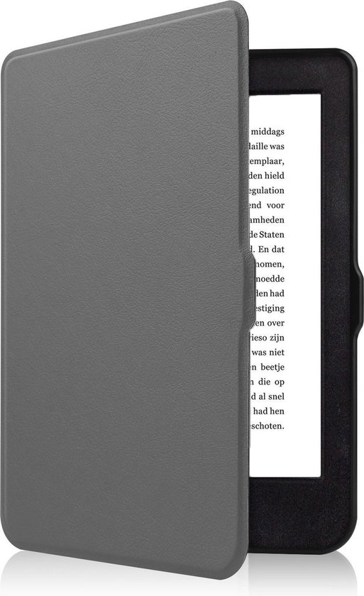 Hoesje Geschikt voor Kobo Nia Hoes Bescherm Hoesje Case Sleep Cover - Hoes Geschikt voor Kobo Nia Hoesje - Grijs van Hoesje 