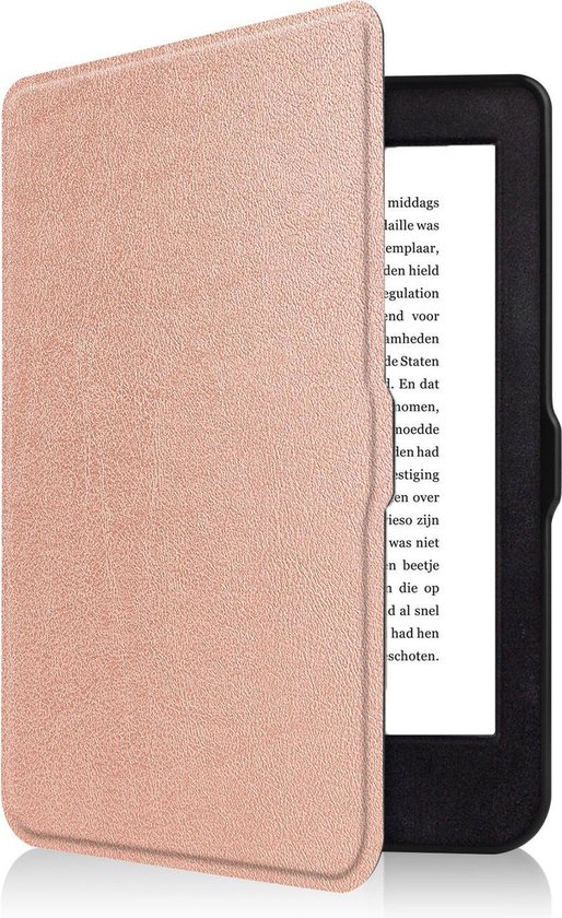Hoesje Geschikt voor Kobo Nia Hoes Bescherm Hoesje Case Sleep Cover - Hoes Geschikt voor Kobo Nia Hoesje - Rosé Goud van Mobigear