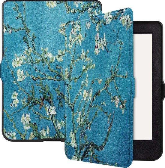 Hoesje Geschikt voor Kobo Nia Hoesje Luxe Bescherm Case - Hoes Geschikt voor Kobo Nia Hoes Book Cover - Bloesem van Casimoda