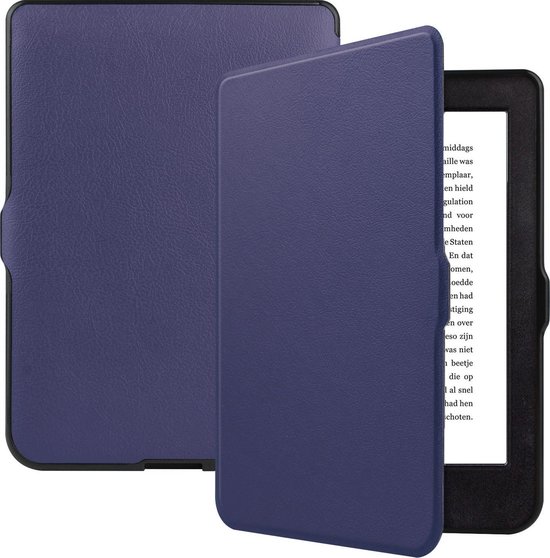 Hoesje Geschikt voor Kobo Nia Hoesje Luxe Bescherm Case - Hoes Geschikt voor Kobo Nia Hoes Book Cover - Donkerblauw van CaseCover