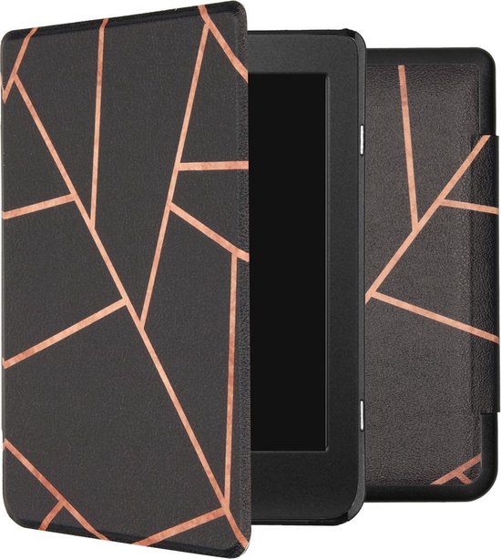 Hoesje geschikt voor Kobo Nia - iMoshion Design Slim Hard Case Bookcase - Black Graphic van Hoesje 