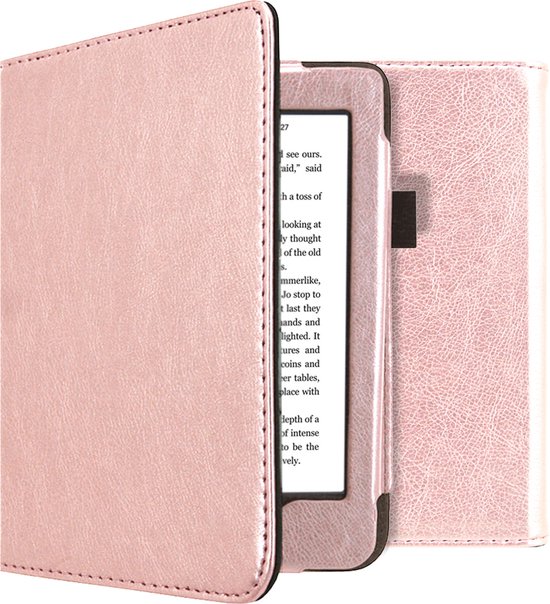 Hoesje geschikt voor Kobo Nia - iMoshion Vegan Leather Bookcase -RosÃ© Goud van Hoesje 