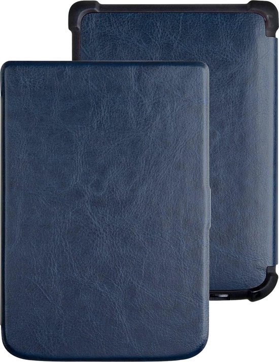 Hoesje Geschikt voor Pocketbook Touch HD 3 Hoes Bescherm Hoesje Case Sleep Cover - Hoes Geschikt voor Pocketbook Touch HD 3 Hoesje - Donkerblauw van Hoesje 