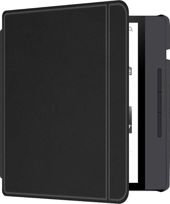 Hoesje Geschikt voor Tolino Vision 5 Hoes Book Case - Hoes Geschikt voor Tolino Vision 5 Hoesje Book Cover - Zwart van Hoesje 