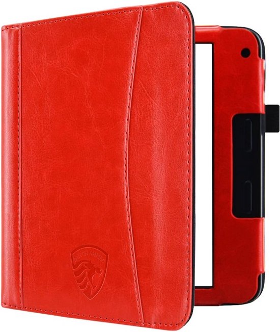 Hoesje Geschikt voor Tolino Vision 6 Sleepcover Luxe Hoes Rood van Hoesje 