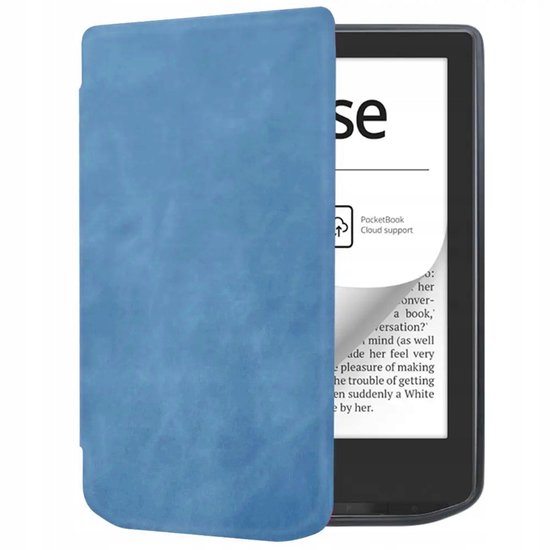 Hoesje Pocketbook Verse 629/Verse Pro 634, siliconen achthoekig, lichtblauw
