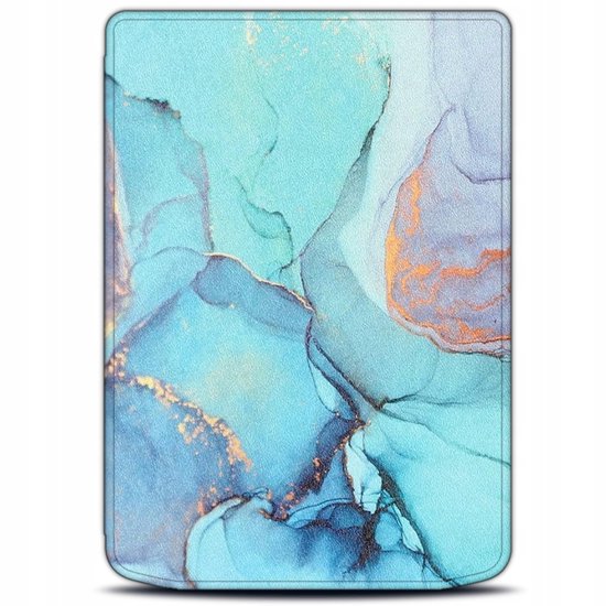 Hoesje voor PocketBook Verse/Pro/Lite/GoBook - Marmer Blauw