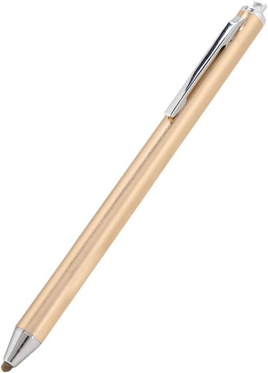 Hoofd Stylus, Aluminium Touchscreen Pen voor Tab/LG/Huawei/Tablet Telefoon Smartphone Touch Pen met Zachte Hoofd(goud)