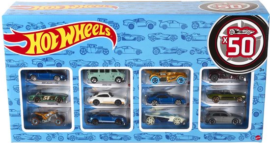 Hot Wheels 50-auto diecast - Cadeauverpakking - Speelgoedvoertuig van Hot Wheels