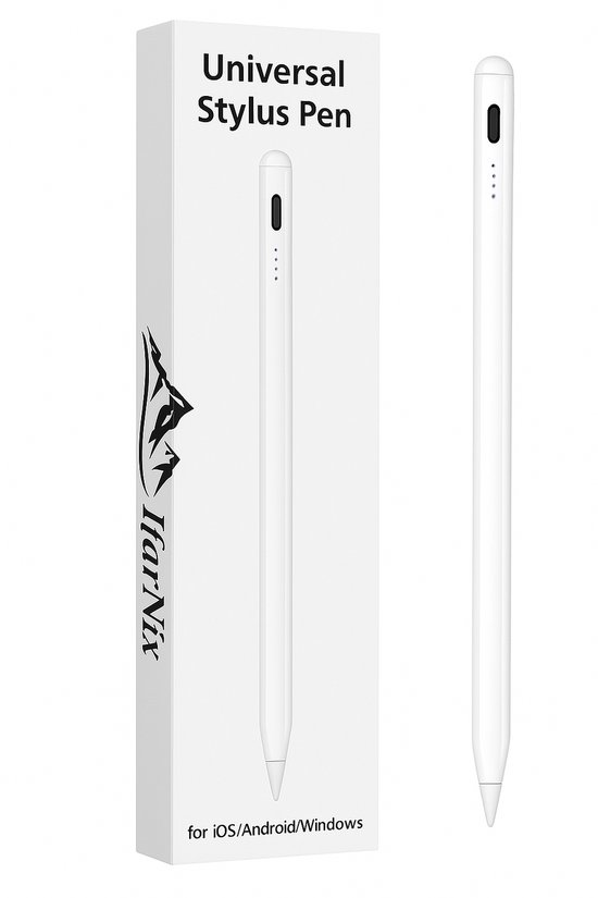 IfarNix Stylus Pen voor iPad & Android - Universele Active Stylus - USB-C Oplaadbaar - Voor Tablet & Smartphone van Merkloos