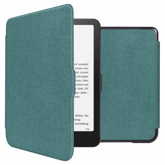 imoshion E-reader Hoesje - Geschikt voor Amazon Kindle Colorsoft Signature edition (2024), Amazon Kindle Paperwhite (2024), Amazon Kindle Paperwhite Signature Edition (2024) - Slim Hard Case Sleepcover Bookcase - Donkergroen van iMoshion