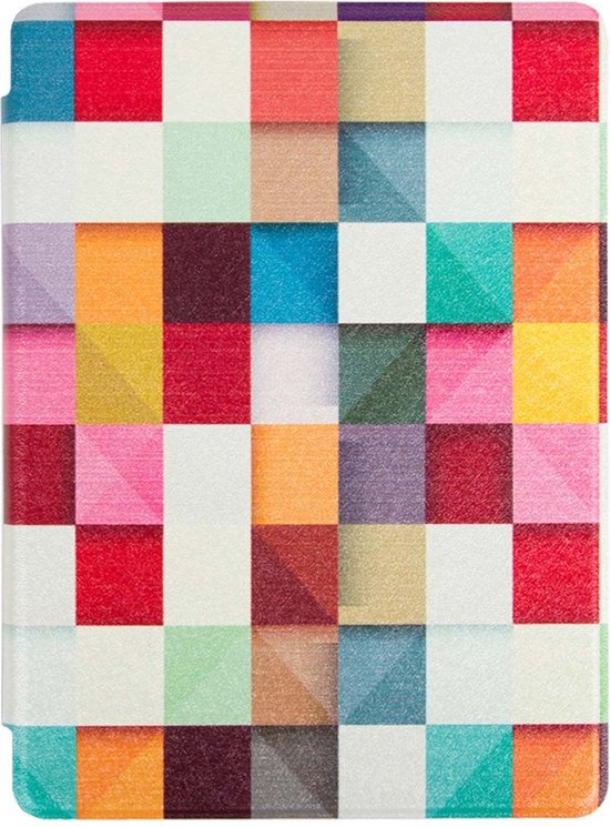 imoshion E-reader Hoesje - Geschikt voor Kobo Aura Edition 2 - Design Bookcase - Kleurtjes design van Merkloos