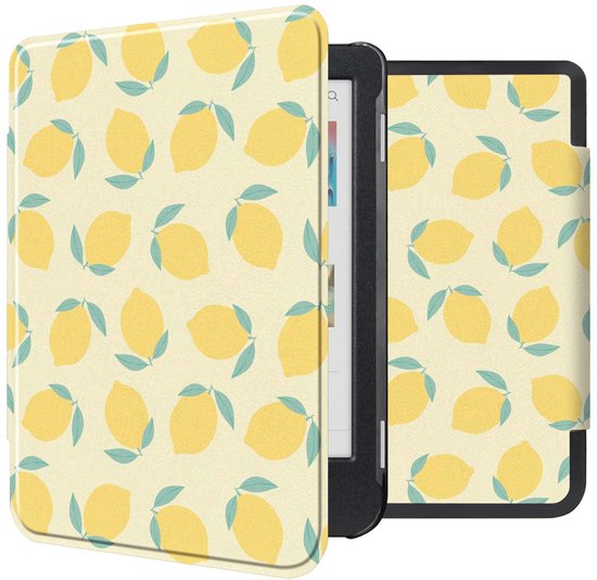imoshion E-reader Hoesje - Geschikt voor Kobo Clara Colour, Kobo Clara BW - Design Sleepcover Bookcase - Citrus Dream van iMoshion