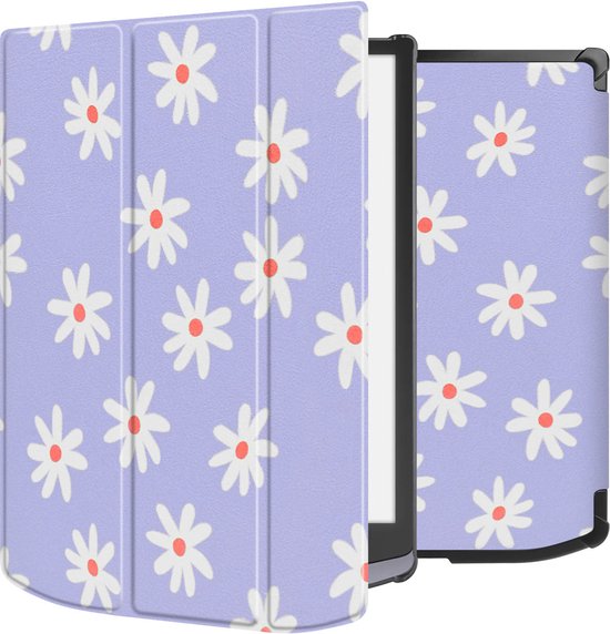 imoshion E-reader Hoesje - Geschikt voor Pocketbook InkPad X Pro - Design Trifold hard case sleepcover - Flowers Distance van iMoshion