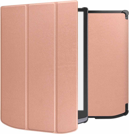 imoshion E-reader Hoesje - Geschikt voor Pocketbook InkPad X Pro - Slim Hard Case Sleepcover Bookcase - Rosé Goud van iMoshion