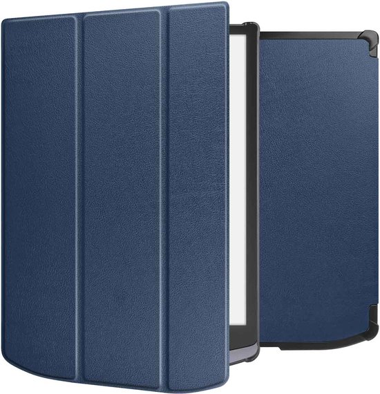 imoshion E-reader Hoesje - Geschikt voor Pocketbook InkPad X Pro - Trifold hard case sleepcover - Donkerblauw van iMoshion