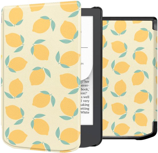 imoshion E-reader Hoesje - Geschikt voor Pocketbook Verse, Pocketbook Verse Lite, Pocketbook Verse Pro, Vivlio Light, Vivlio Light HD - Design Sleepcover Bookcase - Citrus Dream van iMoshion