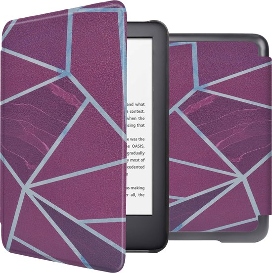 iMoshion Ereader Cover / Hoesje Geschikt voor Amazon Kindle (2022) 11th gen - iMoshion Design Sleepcover Bookcase zonder stand - / Bordeaux Graphic van iMoshion
