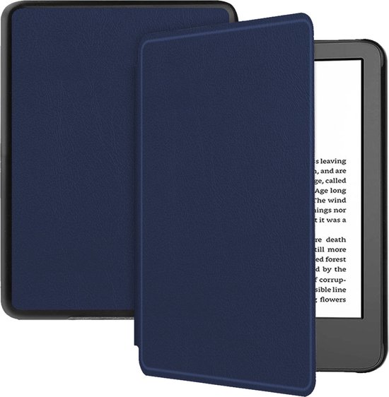 iMoshion Ereader Cover / Hoesje Geschikt voor Amazon Kindle (2022) 11th gen - iMoshion Slim Hard Case Bookcase - Donkerblauw van iMoshion