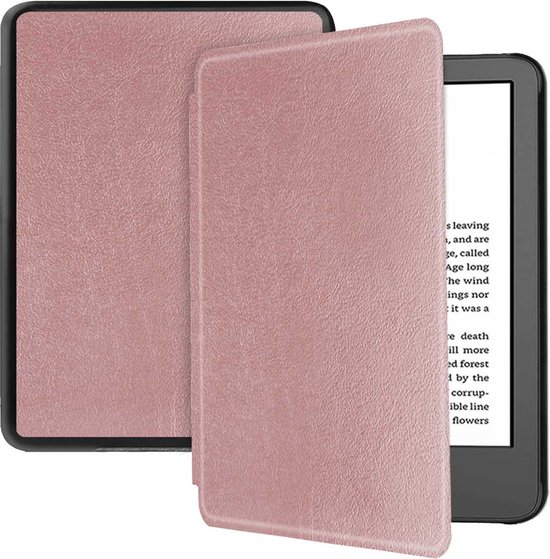 iMoshion Ereader Cover / Hoesje Geschikt voor Amazon Kindle (2022) 11th gen - iMoshion Slim Hard Case Bookcase - Rosé goud van iMoshion