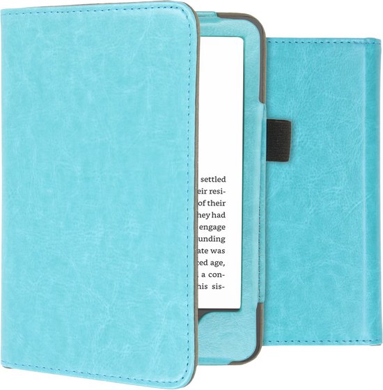 iMoshion Ereader Cover / Hoesje Geschikt voor Amazon Kindle (2022) 11th gen - iMoshion Vegan Leather Bookcase - Lichtblauw van iMoshion