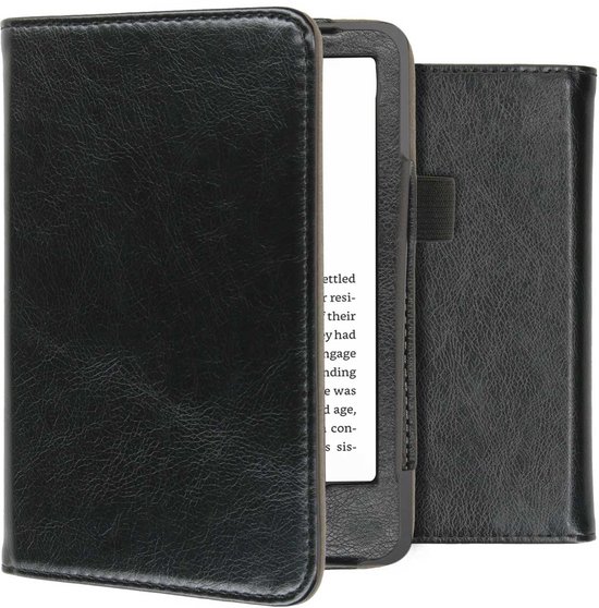 iMoshion Ereader Cover / Hoesje Geschikt voor Amazon Kindle (2022) 11th gen - iMoshion Vegan Leather Bookcase - Zwart van iMoshion