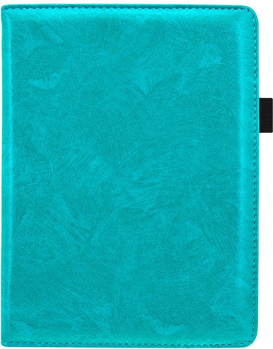 iMoshion Ereader Cover / Hoesje Geschikt voor Kobo Aura H2O Edition 2 - iMoshion Luxe Effen Bookcase - Turquoise / Turquoise van iMoshion