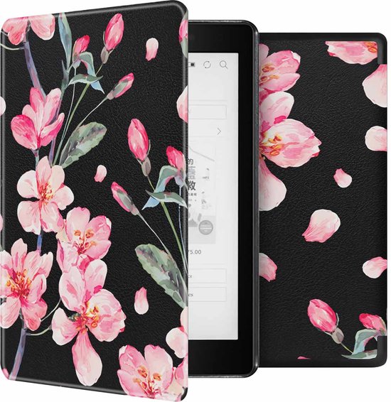 imoshion Ereader Cover / Hoesje Geschikt voor Kobo Aura One - imoshion Design Sleepcover Bookcase zonder stand - Blossom van iMoshion